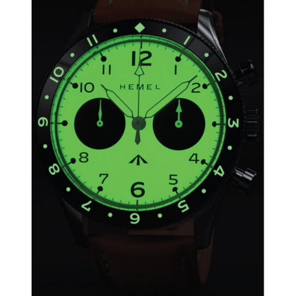 Hemel Airfoil lunetta in ceramica avorio Full Lume C3 quadrante meccanico HF25IV 100M orologio da uomo