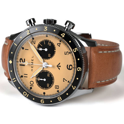 Hemel Airfoil lunetta in ceramica avorio Full Lume C3 quadrante meccanico HF25IV 100M orologio da uomo
