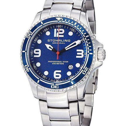 Orologio da uomo Stuhrling Original Aquadiver Specialty Grand Regatta Swiss Quartz HN593.33