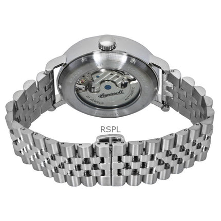 Orologio da uomo Ingersoll The Charles in acciaio inossidabile con quadrante scheletrato argento automatico I05803B