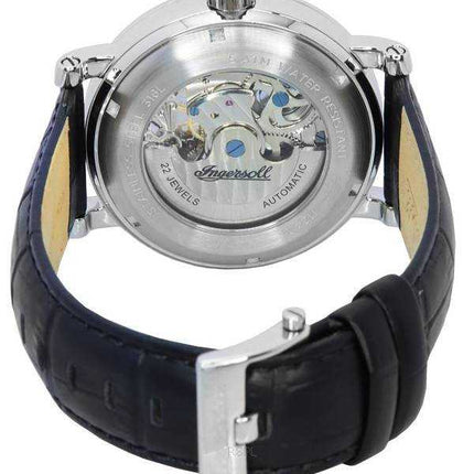 Ingersoll The Row Orologio da uomo automatico I12401 con cinturino in pelle con cinturino in pelle con sole e fasi lunari