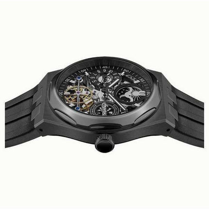 Orologio da uomo Ingersoll The Broadway Moonphase Dual Time con quadrante scheletrato nero automatico I12908