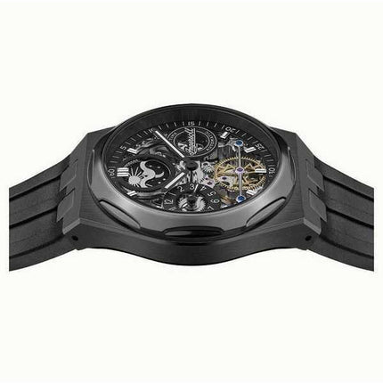 Orologio da uomo Ingersoll The Broadway Moonphase Dual Time con quadrante scheletrato nero automatico I12908