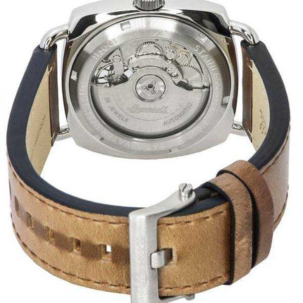 Orologio da uomo automatico I13001 con quadrante blu a cuore aperto con cinturino in pelle Ingersoll The Nashville