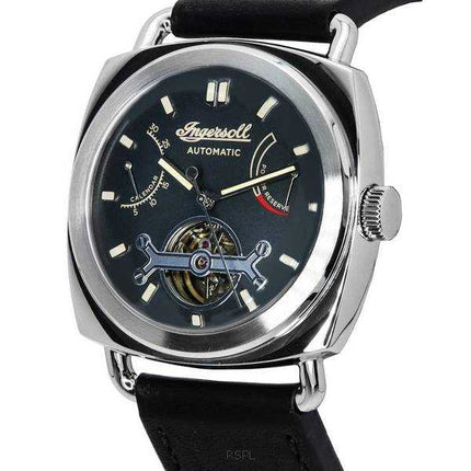 Orologio da uomo automatico I13002 con quadrante a cuore aperto grigio con cinturino in pelle Ingersoll The Nashville