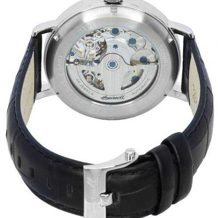 Orologio da uomo automatico I13103 con quadrante scheletrato grigio con cinturino in pelle Tennessee Ingersoll