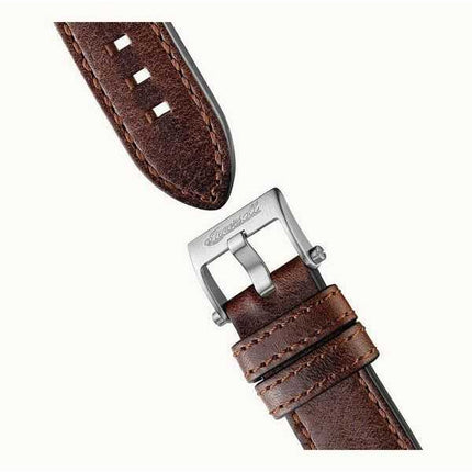 Orologio da uomo Ingersoll The Scovill cinturino in pelle marrone quadrante scheletrato nero automatico I13901 100M