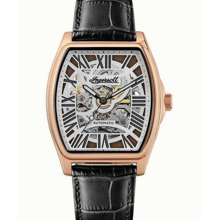 Orologio da uomo Ingersoll The California con cinturino in pelle Cool Grey Skeleton Dial Automatic I14201