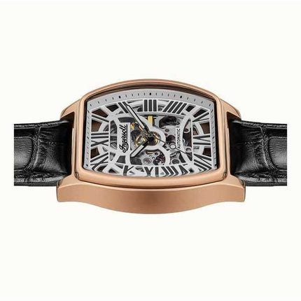 Orologio da uomo Ingersoll The California con cinturino in pelle Cool Grey Skeleton Dial Automatic I14201