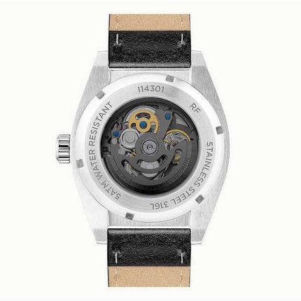 Orologio da uomo Ingersoll The Vert con cinturino in pelle scheletrato quadrante nero automatico I14301
