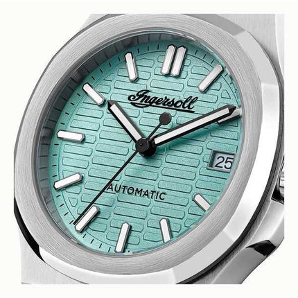 Orologio da uomo automatico Ingersoll The Catalina in acciaio inossidabile con quadrante turchese I14601
