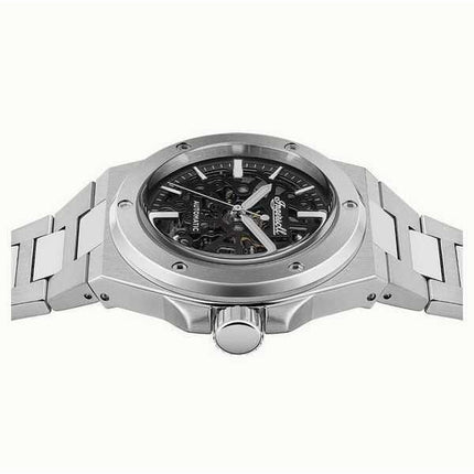 Orologio da uomo Ingersoll The Baller in acciaio inossidabile con quadrante scheletrato nero automatico I15002