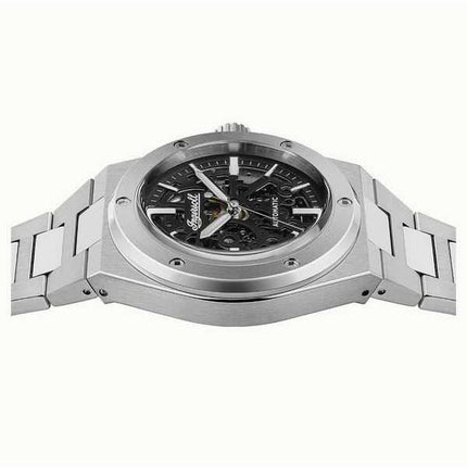 Orologio da uomo Ingersoll The Baller in acciaio inossidabile con quadrante scheletrato nero automatico I15002