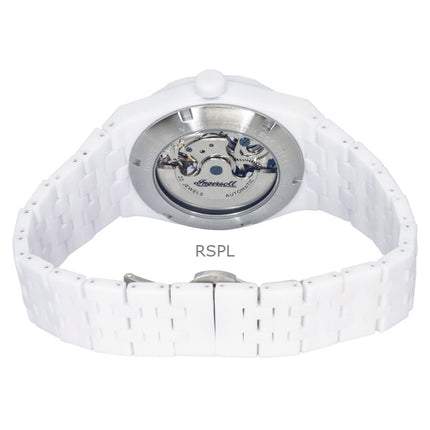 Orologio da uomo Ingersoll The Broadway Ceramic White Skeleton Dial Automatic I15103