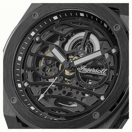 Orologio da uomo Ingersoll The Springfield Black Skeleton Dial Automatic I15201