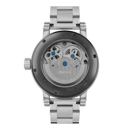 Orologio da uomo Ingersoll The Arc Moon Phase in acciaio inossidabile con quadrante scheletrato argento automatico I16002