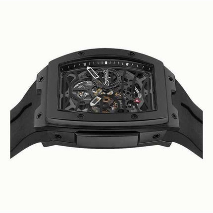 Orologio da uomo Ingersoll The Rim con cinturino in poliuretano e quadrante scheletrato nero automatico I16201