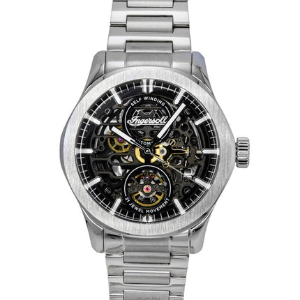 Orologio da uomo Ingersoll The Bronc in acciaio inossidabile con quadrante nero automatico I16701