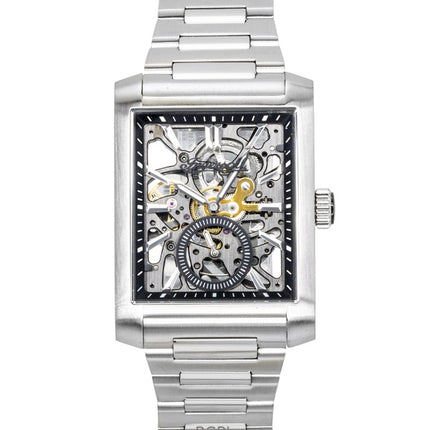 Orologio da uomo Ingersoll The Spur in acciaio inossidabile con quadrante scheletrato nero automatico I17001