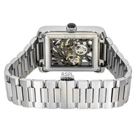 Orologio da uomo Ingersoll The Spur in acciaio inossidabile con quadrante scheletrato nero automatico I17001