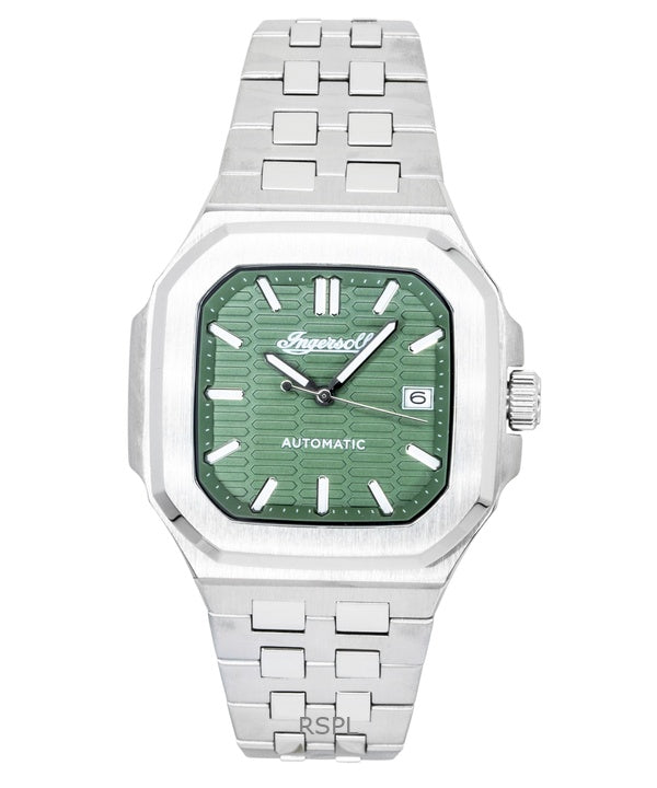 Orologio da uomo Ingersoll The Spirit in acciaio inossidabile con quadrante verde, automatico, modello I17802