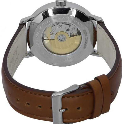 Orologio da uomo automatico 50505 con cinturino in pelle Iron Annie Bauhaus quadrante beige