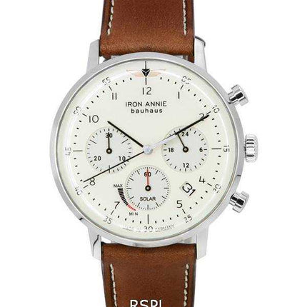 Iron Annie Bauhaus solare cronografo quadrante beige 50865 orologio da uomo