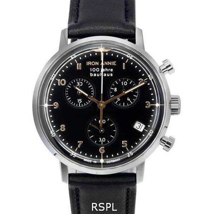 Orologio da uomo Iron Annie 100 Jahre Bauhaus cronografo quadrante nero al quarzo 50962