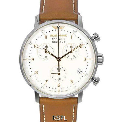 Orologio da uomo Iron Annie 100 Jahre Bauhaus cronografo quadrante bianco quarzo 50964