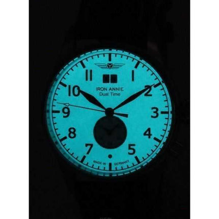 Iron Annie Cockpit Dual Time Full Luminous Beige Dial Quartz 51403 Orologio da uomo
