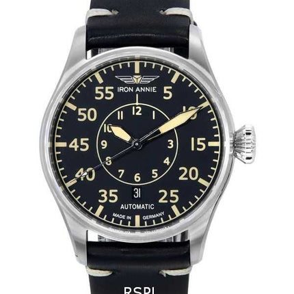 Orologio da uomo Iron Annie Cockpit Flight Control quadrante nero automatico 51562