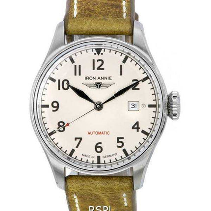 Orologio da uomo Iron Annie Cockpit Flight Control quadrante beige automatico 51623