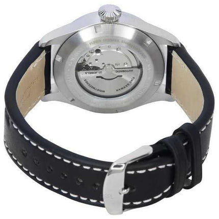 Orologio da uomo automatico 51645 con cinturino in pelle per il controllo del volo della cabina di pilotaggio Iron Annie
