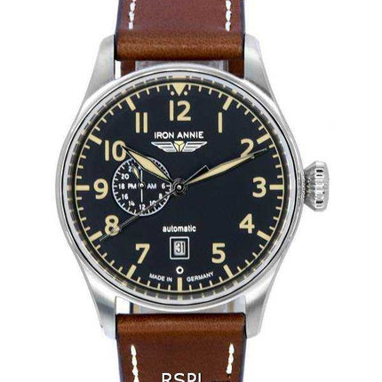 Orologio da uomo Iron Annie Cockpit Flight Control quadrante nero automatico 51682