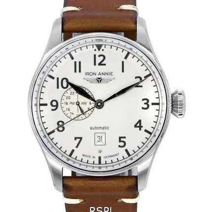 Orologio da uomo Iron Annie Flight Control Full Lume con quadrante beige automatico 51683