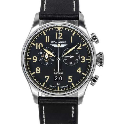 Iron Annie Flight Control cronografo quadrante nero quarzo 51862 orologio da uomo