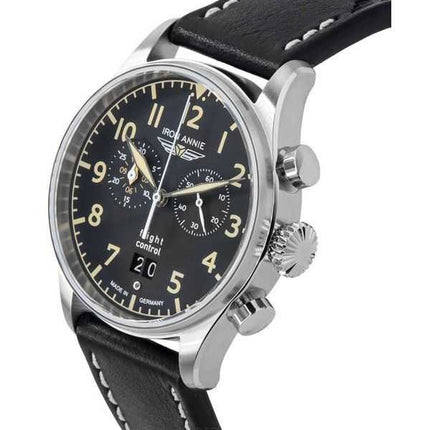Iron Annie Flight Control cronografo quadrante nero quarzo 51862 orologio da uomo