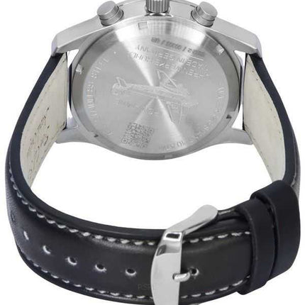 Iron Annie F13 Tempelhof cronografo cinturino in pelle quadrante nero quarzo 56822 100M orologio da uomo