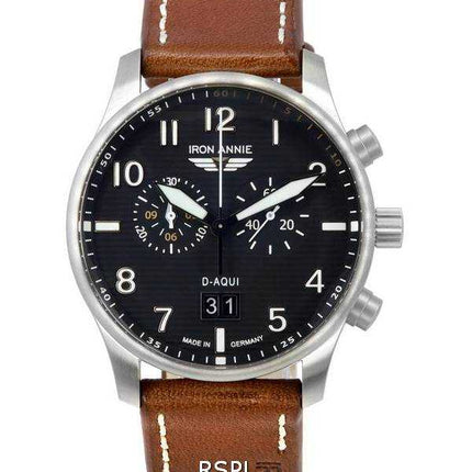 Iron Annie D-Aqui cronografo quadrante nero quarzo 56862 orologio da uomo