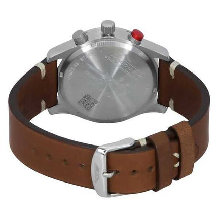 Iron Annie F13 Tempelhof Cronografo Cinturino in Pelle Marrone Quadrante Nero Quarzo 56882 Orologio da Uomo