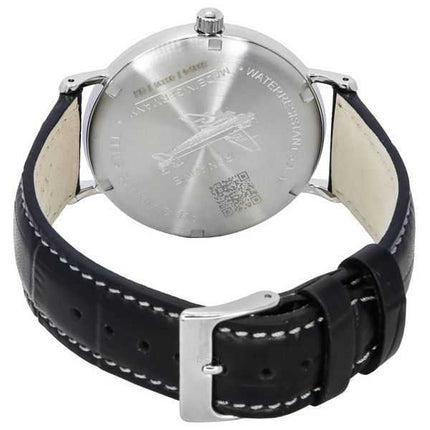 Orologio da uomo Iron Annie Classic cinturino in pelle quadrante argento al quarzo 59384