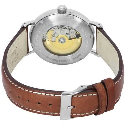 Orologio da uomo Iron Annie Classic cinturino in pelle marrone quadrante beige automatico 59585