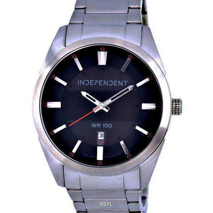 Orologio da uomo indipendente al quarzo con quadrante grigio in acciaio inossidabile IB5-314-51.G 100M