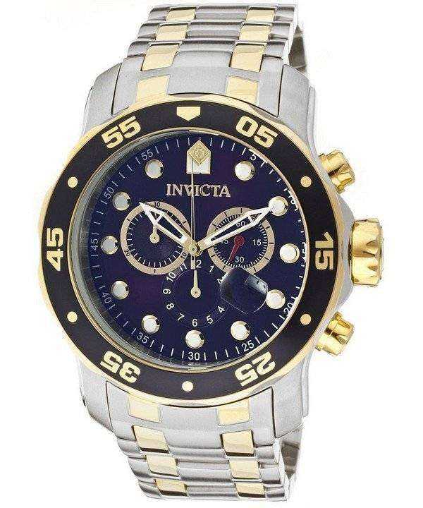 Invicta Pro-Diver Chronograph Blue Dial 0077 - Orologio da uomo
