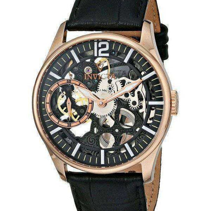 Orologio da uomo con quadrante meccanico a scheletro meccanico in oro rosa Invicta 12408