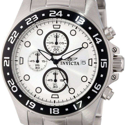 Invicta Pro Diver Chronograph Silver Dial 100M 15206 Orologio da uomo