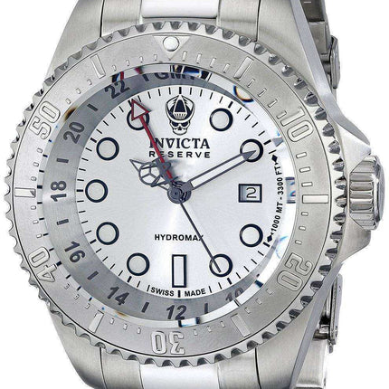 Orologio da uomo Invicta Reserve Hydromax quadrante argentato in acciaio inossidabile 16958