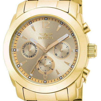 Invicta Angel Gold Dial Acciaio inossidabile placcato in oro 17901 Orologio da donna