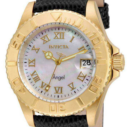 Invicta Angel Mother Of Pearl Dial Date Display 18407 Orologio da donna