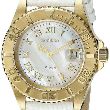 Invicta Angel Mother Of Pearl Dial Date Display 18415 Orologio da donna